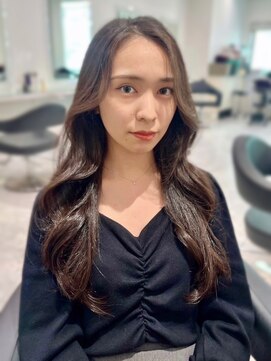 チグン(Jigun) オリーブブラウン&レイヤーカット