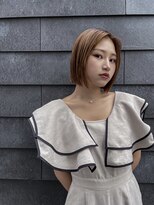 ルィーズ(Lui:z) 切りっぱなしボブ× ハニーベージュ
