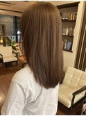 ブリーチなしダブルカラーミルクティーブラウン