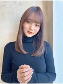 ◎大人綺麗なスタイル　顔まわりカット　セミロング　ロング