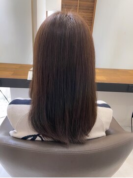 エボルブヘアー(EVOLVE Hair) セミロング/ワンカラー/オリーブベージュ