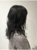 ミディアムウルフパーマ