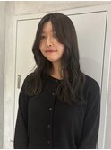 【YOKE】アッシュオリーブグレージュレイヤーロング顔周りカット