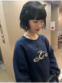 ミニボブパーマ/切りっぱなしボブ/ボブパーマ