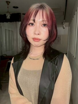 ナービス(NARVIS) ミディアムウルフ/デザインカラー/ブリーチ