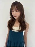 透明感ベージュカラー&くびれ巻き