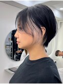 ショートカットxひし形ショートボブ×前髪あり20代30代40代