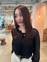 ホネン(honen)&nbsp;顔まわりレイヤー/レイヤーカット/レイヤー/艶カラー/薬院大通