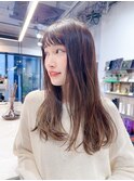 フェイスレイヤー/小顔カット/前髪/髪質改善ストレート/ロング