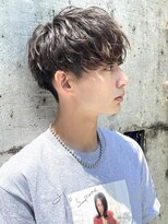 エリマ 横浜西口(elima) 横浜西口ルーズシャドウパーマ刈り上げマッシュメンズカット