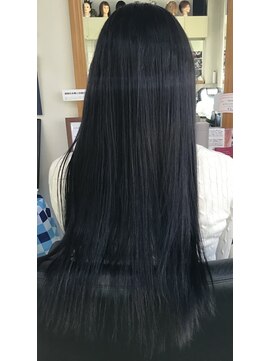 ヘアークリップバース ナチュラルワンレングス。