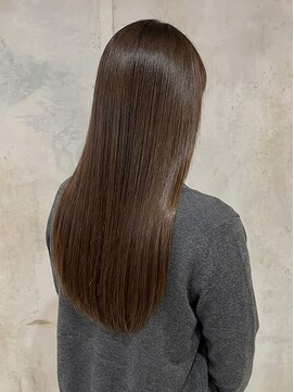 レセ 新松戸deux店(Laissez) ストレートロング/暗髪/艶髪ロング/透明感カラー/髪質改善