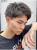 ナチュラルショート大人メンズ髪型ダークブラウンルーズ