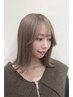 【蓮限定】ブリーチ無しダブルカラー+透明感ケアカラー￥15400→￥13200