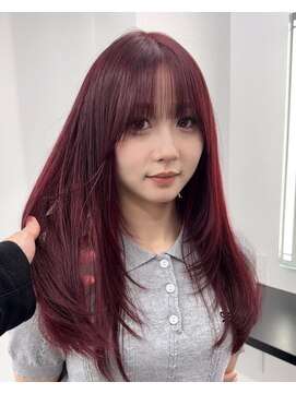 エゴ 池袋(EGO) ワインレッド/レイヤーカット