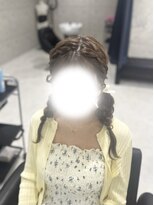 クラン 東心斎橋店(Clan)&nbsp;編み込みツイン/心斎橋ヘアセット