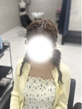 クラン 東心斎橋店(Clan) 編み込みツイン/心斎橋ヘアセット