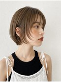 耳掛けショートボブ×シースルーバング【新越谷/南越谷】