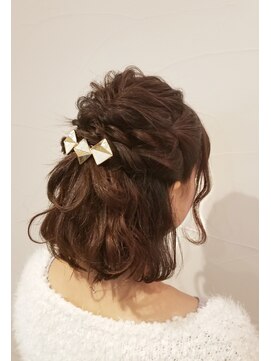 ドルーチェ(Doluce) ♯ロープ編みハーフアップ