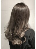 【EIGHT上尾】お客様スタイル_デザインカラー_セミロング