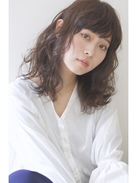 テーラ(tela) 【tela】グロスブラウン・ラフウェーブミディ【溝の口】