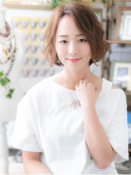 カバーヘアアンドスパ ブリス 浦和(COVER HAIR&SPA bliss) *bliss浦和*広がらないゆるカール*小顔前下がりボブa