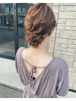 フィオーレ ヘアデザイン(FIORE hair design)&nbsp;シニヨン　お呼ばれ　結婚式　前撮り