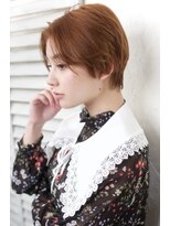 グランアージュ 池袋東口店(grandage)&nbsp;大人可愛いダスティーピンク センター分け前下がりショート池袋