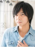 好感度上がるアッシュブラック斜めバングウルフショートE新所沢