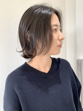 フォーク FOLK 【FOLK】地毛でもカットで透明感☆似合わせ外ハネミディアム♪
