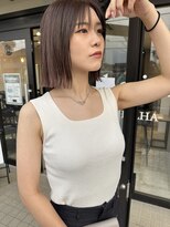 ヘリム(HELIM)&nbsp;ピンクベージュ_大人ボブ_前下がりボブ_ショートボブ