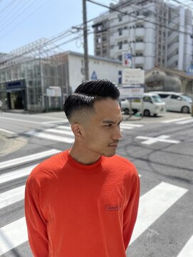 メリケンバーバーショップ トーキョー(MERICAN BARBERSHOP TYO) MEN'SHAIR束感ショート波巻きマッシュパーマハイライト61