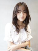 似合わせカット/くびれヘア/小顔レイヤー/透明感ベージュ