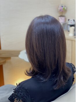 チャオ(Ciao)の写真/【4席のみの少人数制】ダメージレス色持ち抜群のDr.カラー♪明るいグレーカラーも上品な仕上がりへ[本八幡]