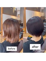 アクロ ヘアー ステージ(ACRO hair stage)&nbsp;乾かすだけで柔らかショートボブ