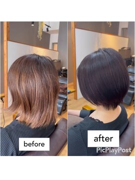 アクロ ヘアー ステージ(ACRO hair stage) 乾かすだけで柔らかショートボブ