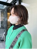 伸ばしかけボブ　ハイライトカラー　京都美容室　進詩織