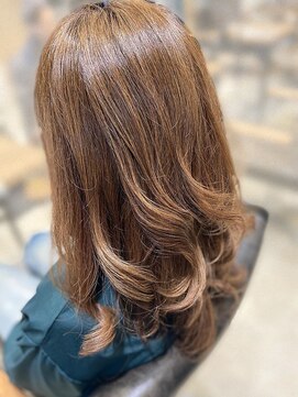 モア ヘアデザイン バイ オリジンズ つくばみどりの店(moA hair design by Origins) ゆるふわミディアム