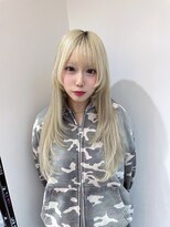 ラピス 渋谷本店(Lapis) ホワイトブロンド/レイヤーカット/ホワイトグレージュ