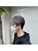 アロハナ 津店(ALOHANA)&nbsp;メンズシャドールーツにカット+フェザーパーマ風セット