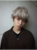 xメンズブリーチ/ホワイトグレージュ/レイヤーカット