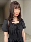 チョコレートブラウン 髪質改善 レイヤーカット