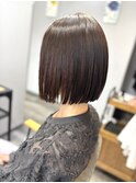 髪質改善縮毛矯正×ボブ