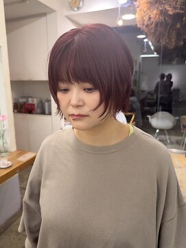 キサイ バズ(kisai BUZZ) kisaiBUZZ＊鈴木映美　ショート/レイヤーカット/ローズブラウン