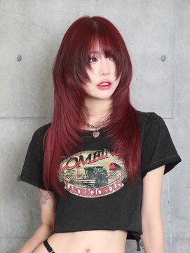 ガルテ(GARTE) ロングウルフカット/韓国風ウルフヘア/顔周りレイヤーカット