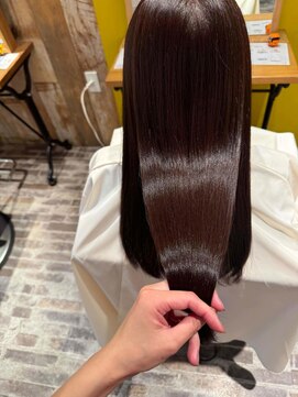 ニノット 武蔵小杉(○nino.) クラゲヘアー/小顔に見せるヘア/ココアベージュ/縮毛矯正