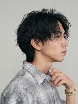 フィフスパーク(fifth PARK) 渋谷大人緩めツイストスパイラルパーマメンズセンターパート