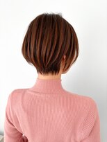 ニューヨークニューヨーク 阪急高槻店(NYNY)&nbsp;丸みショートボブ細めハイライトマロンベージュ白髪ぼかしカラー