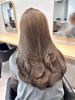 トト 船橋店(toto.)&nbsp;◇前髪顔周りカットピンクベージュアンブレラカラー船橋