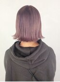ラベンダーボブ_クールショートピンクベージュボブルフ_ba309191